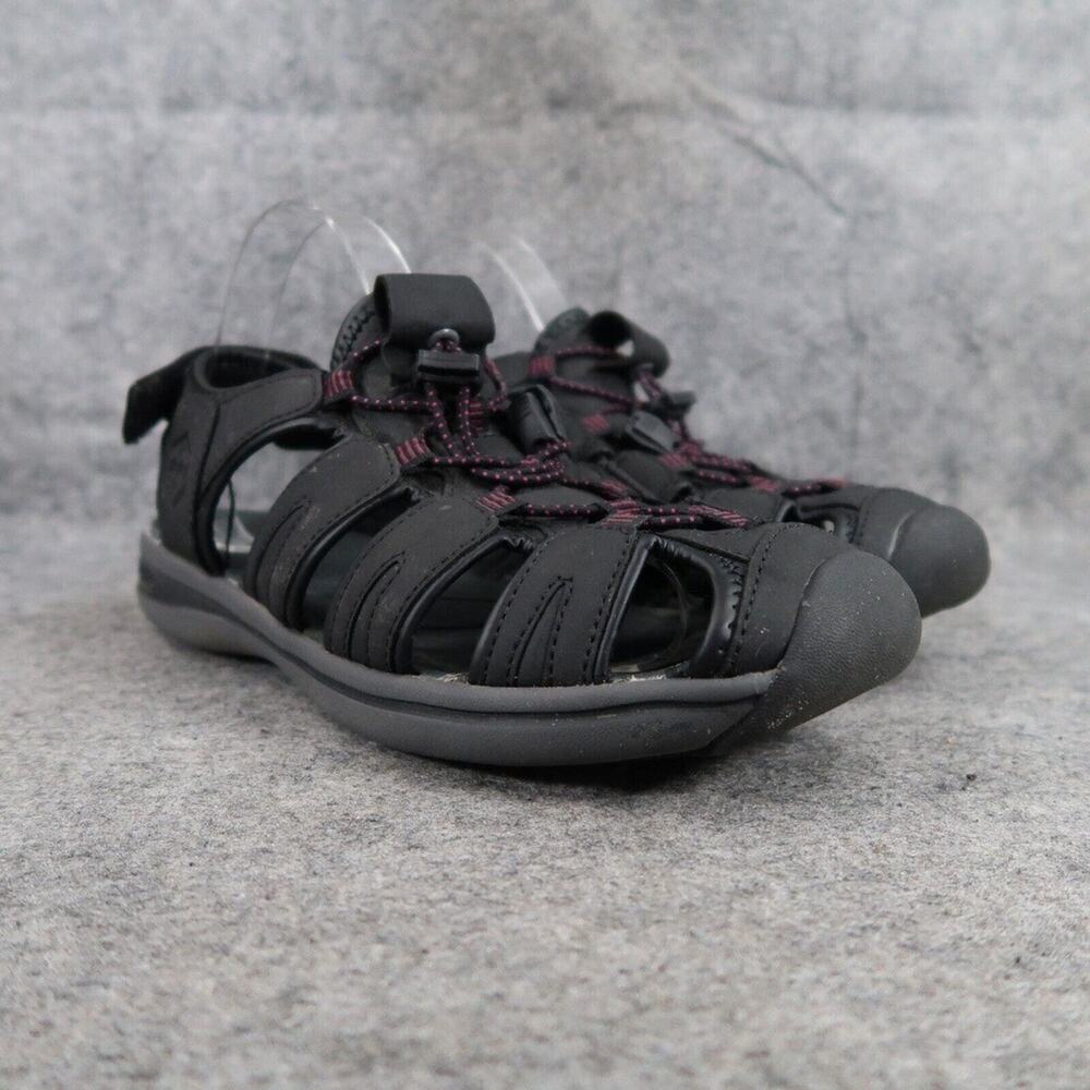 Khombu Shoes Womens 9 Sandal Sport Casual Active Comfort Closed Toe Ashley Black